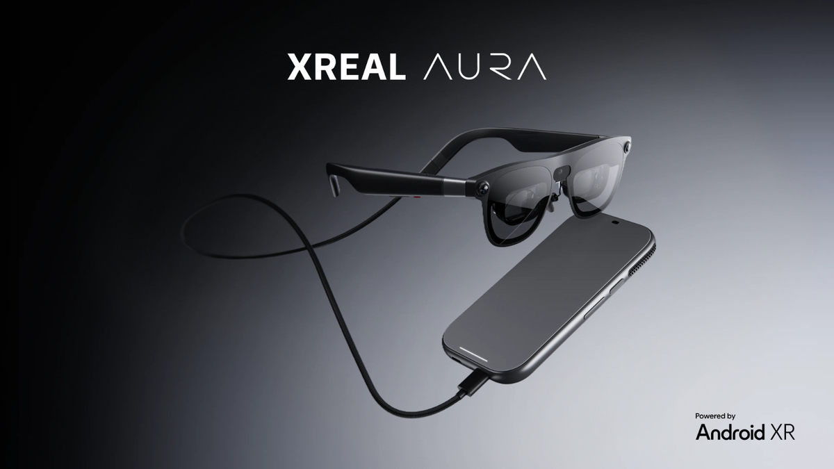Xreal Aura smart glasses with Android XR shown in source coverage